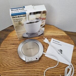 New Brookstone Beverage Warmer For Coffee, Tea, Soup, Etc Home & Office Mug Cup